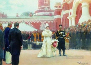 イリヤ・レーピン Painting - 1896年5月18日の皇帝陛下の演説 1897年 イリヤ・レーピン